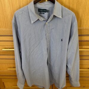 Ralph Lauren Light Blue Micro-Stripe Button Down Shirt